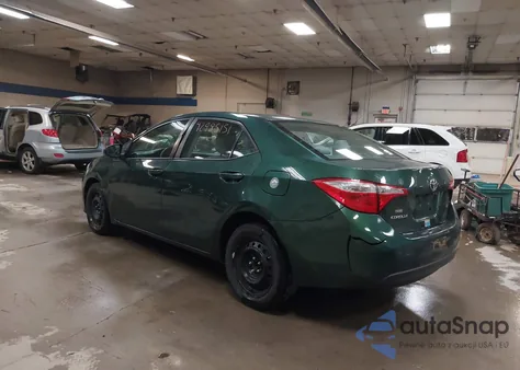 2016 Toyota Corolla Le z USA, uszkodzony, nr VIN 2T1BURHE4GC576398